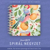 Keményfedeles Négyzet Spirálos Notesz A6