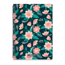 Spirál Füzet A4 Kockás - Floralyn