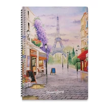 Spirál Füzet A4 Vonalas - Paris 