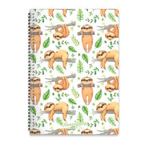 Spirál Füzet A4 Kockás - Sloth