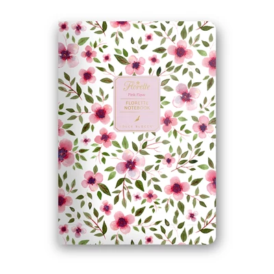 Pink Flow - Florette Notebook - vonalas