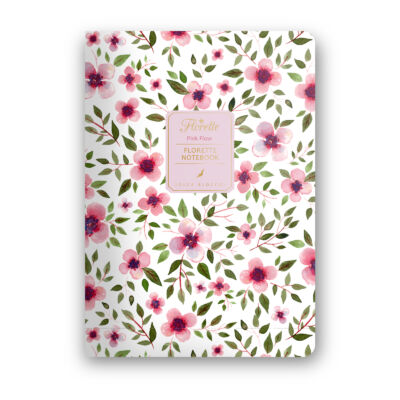 Pink Flow - Florette Notebook - vonalas