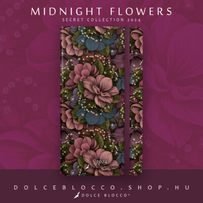 Midnight Flowers - Secret Pocket Planner 2024