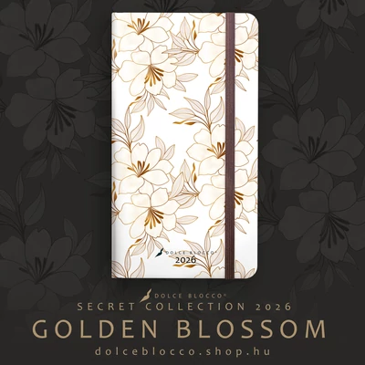 Golden Blossoms - Secret Pocket Planner 2026
