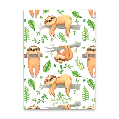 Tűzött Füzetke A6 - Sloth