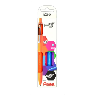Golyóstoll - Pentel iZee - Szett - (kék-pink-lila-narancs)